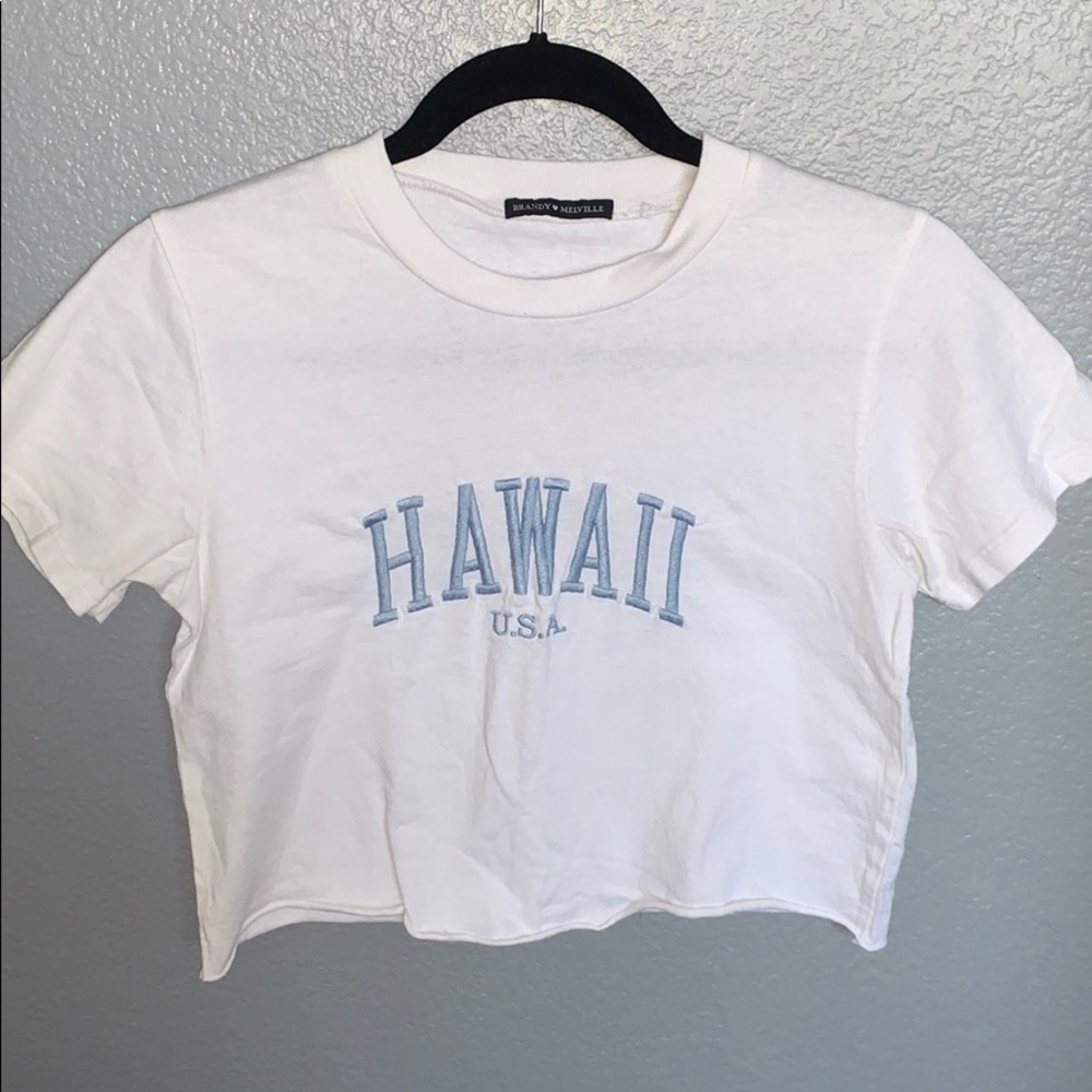 Brandy Melville Embroidered Hawaii Tee